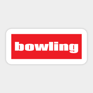 Bowling Sticker